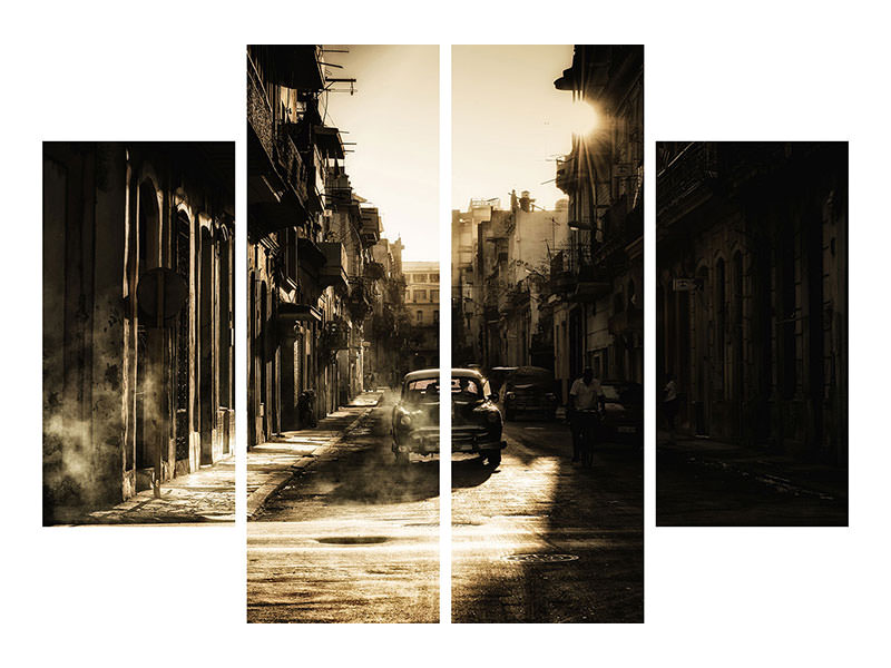 4-piece-canvas-print-mystic-morning-in-havana