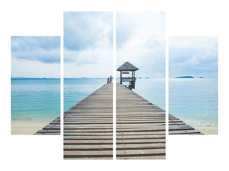 4-piece-canvas-print-ocean-footbridge