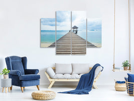 4-piece-canvas-print-ocean-footbridge