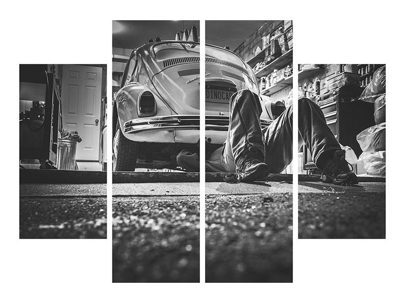 4-piece-canvas-print-oldtimer-repair