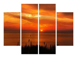 4-piece-canvas-print-peaceful-evening-mood-by-the-sea