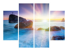 4-piece-canvas-print-photo-wallaper-mystic-sea