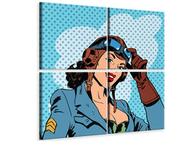 4-piece-canvas-print-pop-art-pilot