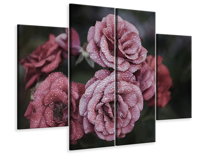 4-piece-canvas-print-romantic-roses