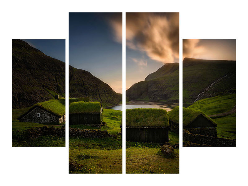 4-piece-canvas-print-saksun-village