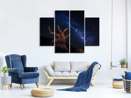 4-piece-canvas-print-shooting-stars-night