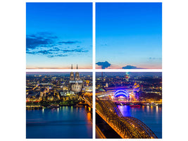 4-piece-canvas-print-skyline-a-penthouse-in-cologne