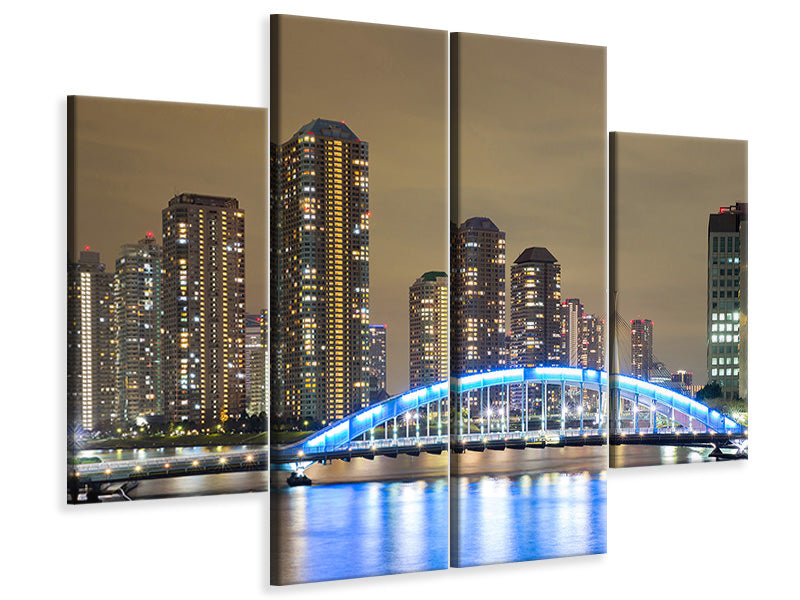 4-piece-canvas-print-skyline-tokyo-at-night