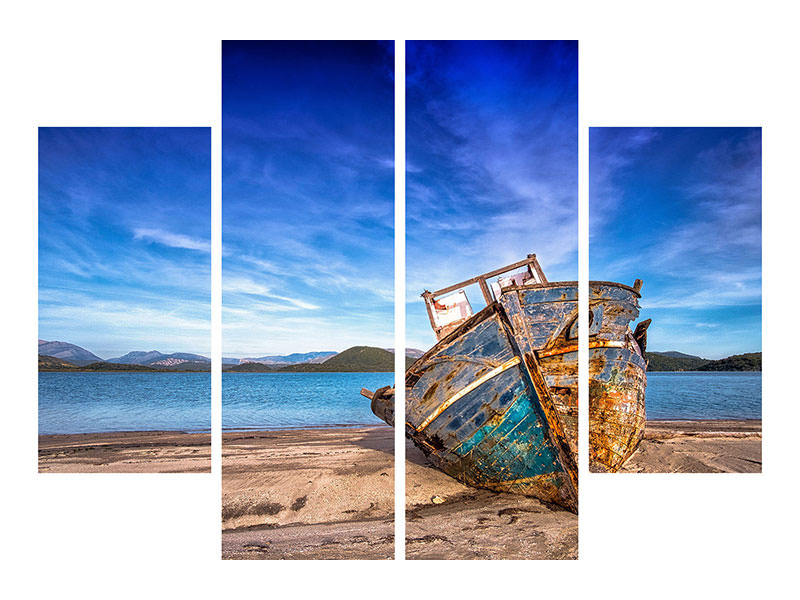 4-piece-canvas-print-stranded-boat