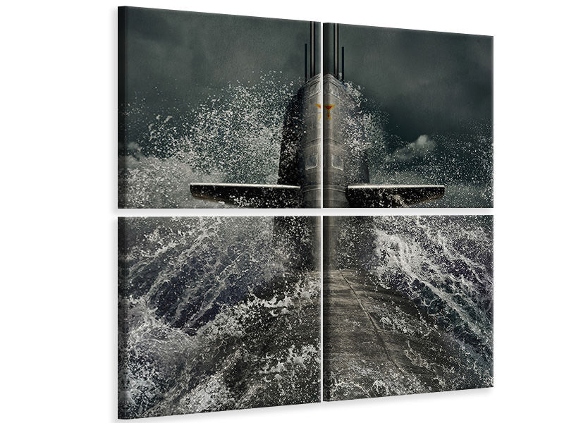 4-piece-canvas-print-submarine