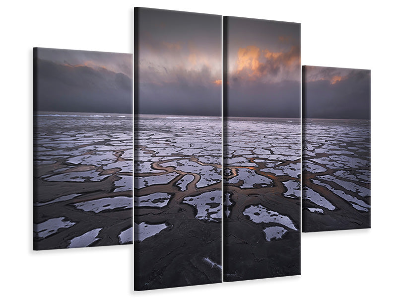 4-piece-canvas-print-sunset-a