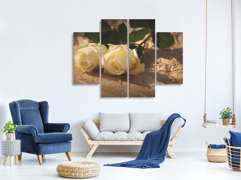 4-piece-canvas-print-the-purity-of-the-roses