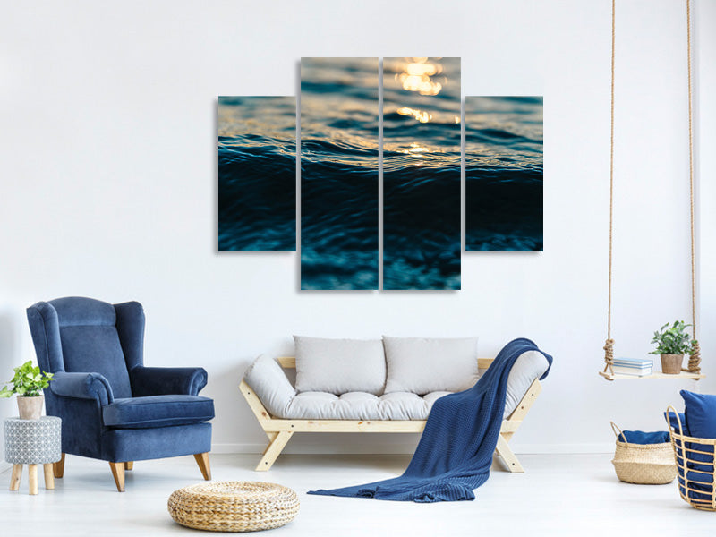 4-piece-canvas-print-the-water-surface