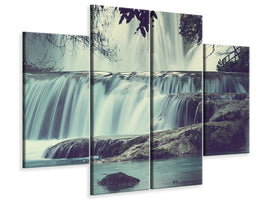 4-piece-canvas-print-waterfall-mexico