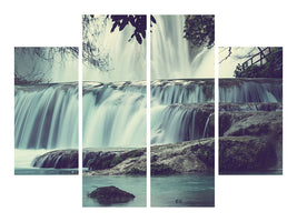 4-piece-canvas-print-waterfall-mexico