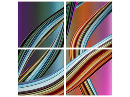 4-piece-canvas-print-wave-equation