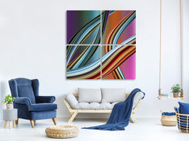 4-piece-canvas-print-wave-equation