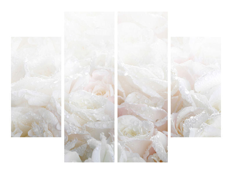 4-piece-canvas-print-white-roses-in-the-morning-dew