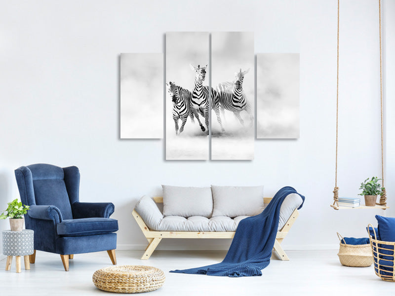 4-piece-canvas-print-zebras