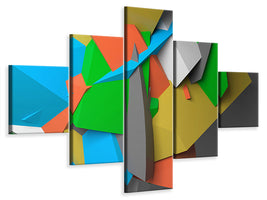 5-piece-canvas-print-3d-geometric-figures