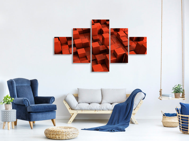 5-piece-canvas-print-3d-square