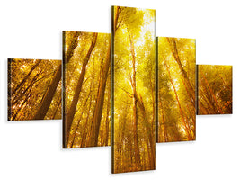 5-piece-canvas-print-autumn-forest