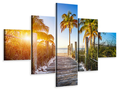 5-piece-canvas-print-beach-away