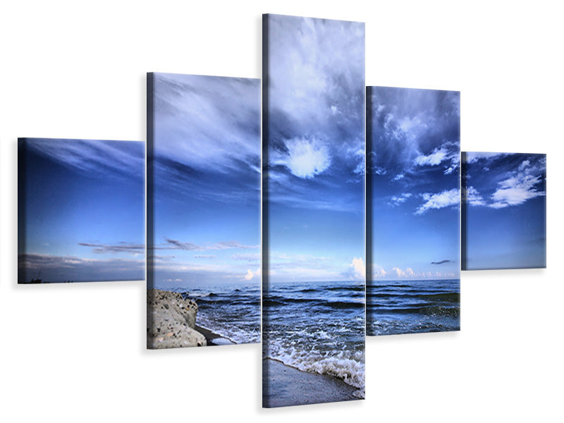 5-piece-canvas-print-beach-waves