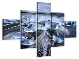 5-piece-canvas-print-blue-diamonds