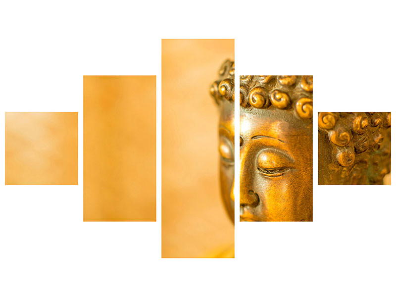 5-piece-canvas-print-buddha-head