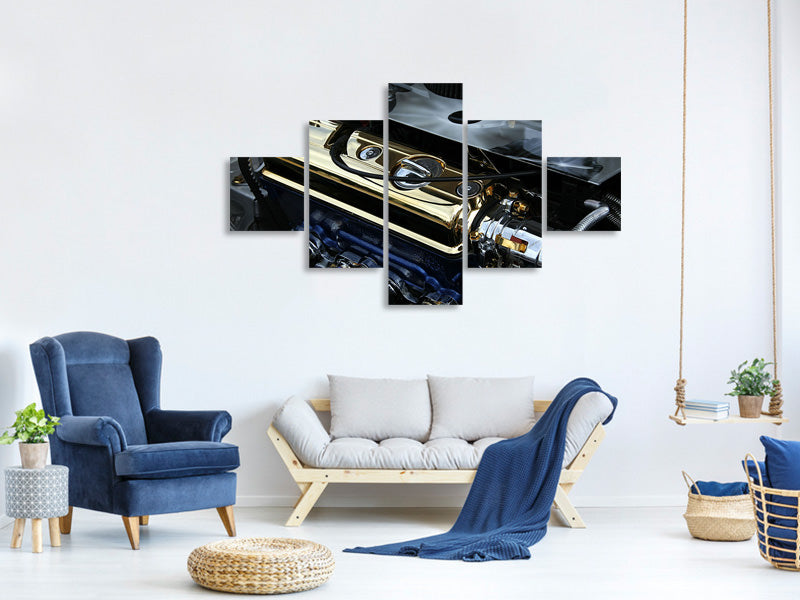 5-piece-canvas-print-engine-tuning