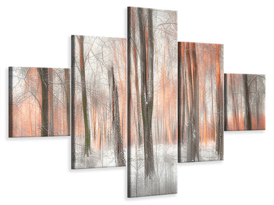 5-piece-canvas-print-evening-light