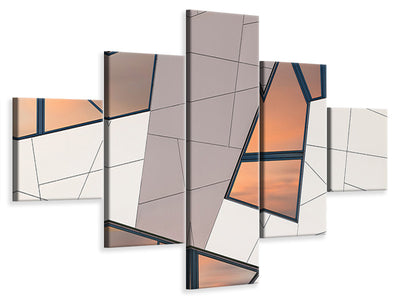 5-piece-canvas-print-evening-reflection