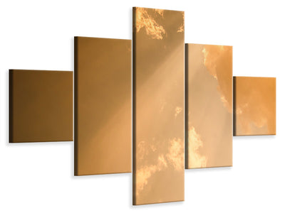 5-piece-canvas-print-evening-sky