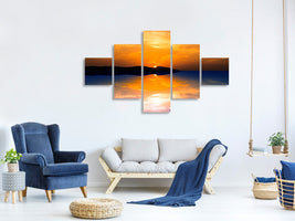 5-piece-canvas-print-fantastic-evening-mood