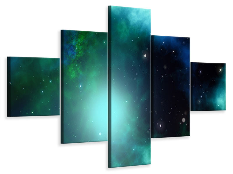 5-piece-canvas-print-fantastic-galaxy