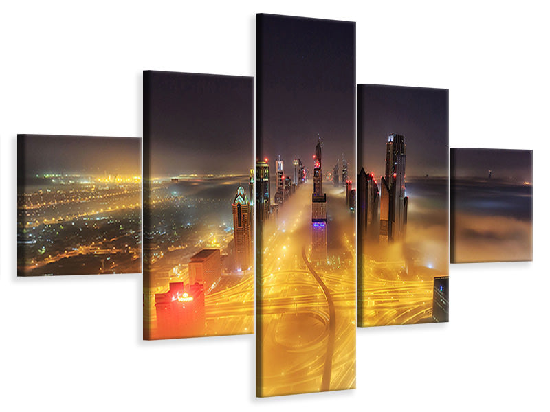 5-piece-canvas-print-fog-invasion