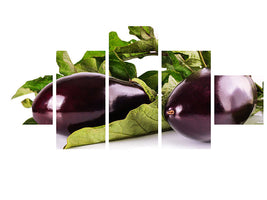 5-piece-canvas-print-fresh-eggplants