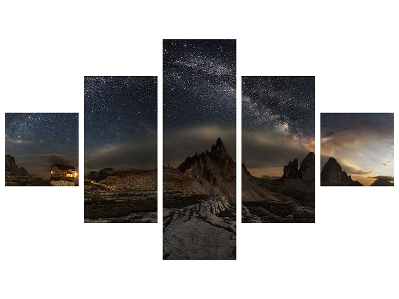 5-piece-canvas-print-galaxy-dolomites