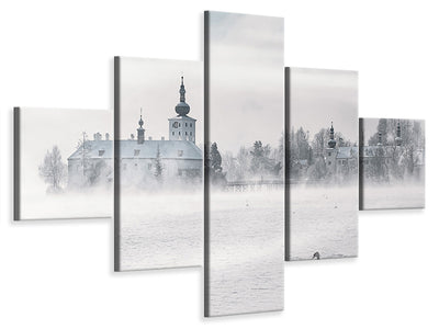 5-piece-canvas-print-gmunden-castle-place