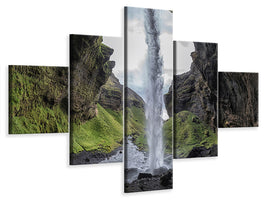 5-piece-canvas-print-hidden-waterfall