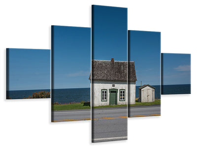 5-piece-canvas-print-house-on-the-road