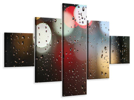 5-piece-canvas-print-illuminated-water-drops