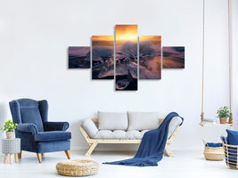 5-piece-canvas-print-jokulsarlonas-sunrise-ii