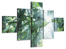 5-piece-canvas-print-jungle-star