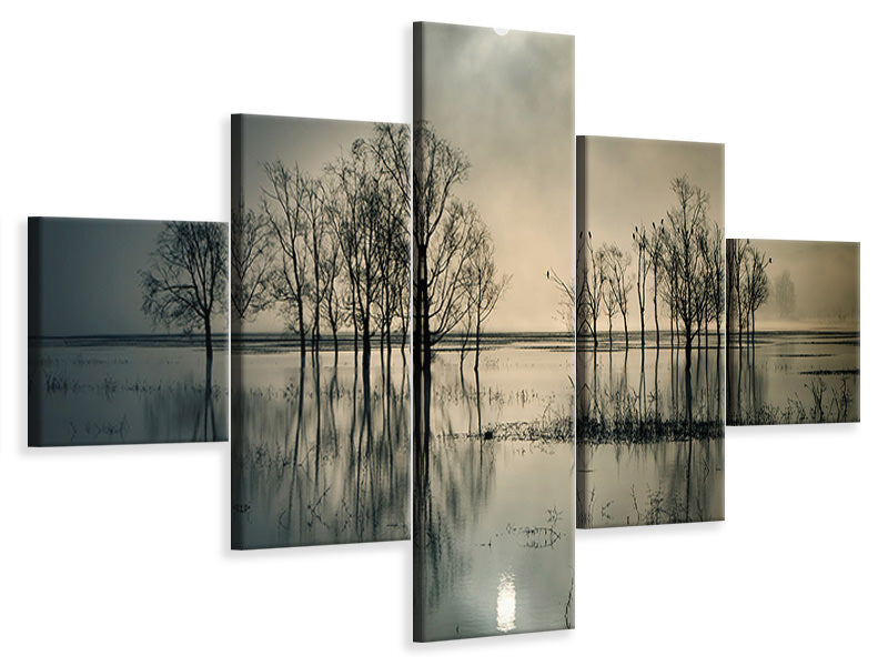 5-piece-canvas-print-lakes-secret