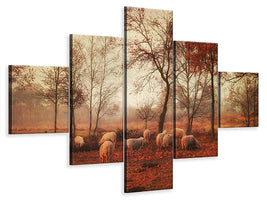 5-piece-canvas-print-last-days-of-autumn