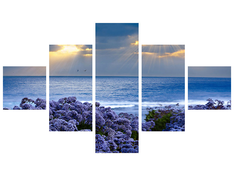 5-piece-canvas-print-lavender-and-sea