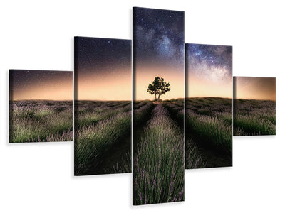 5-piece-canvas-print-lavender-way