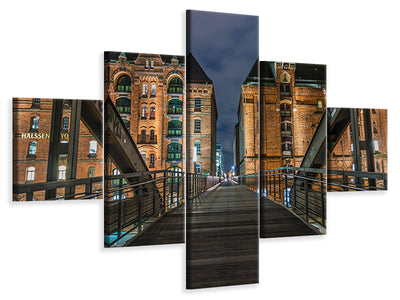 5-piece-canvas-print-on-the-long-bridge